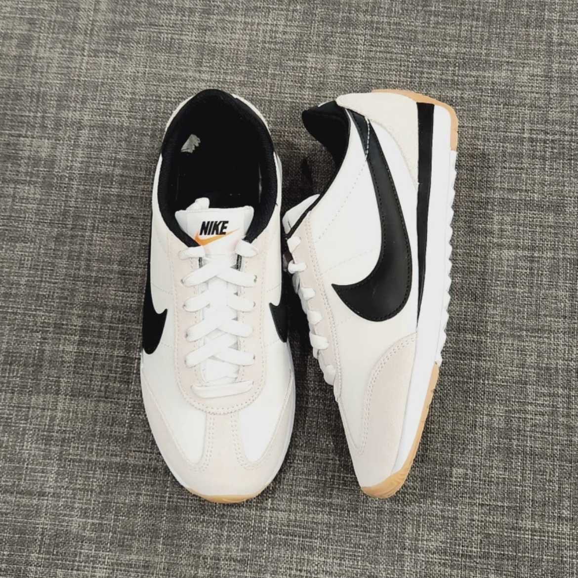 Nike Pacific 米白黑 麂皮 復古 膠底 低筒休閒鞋