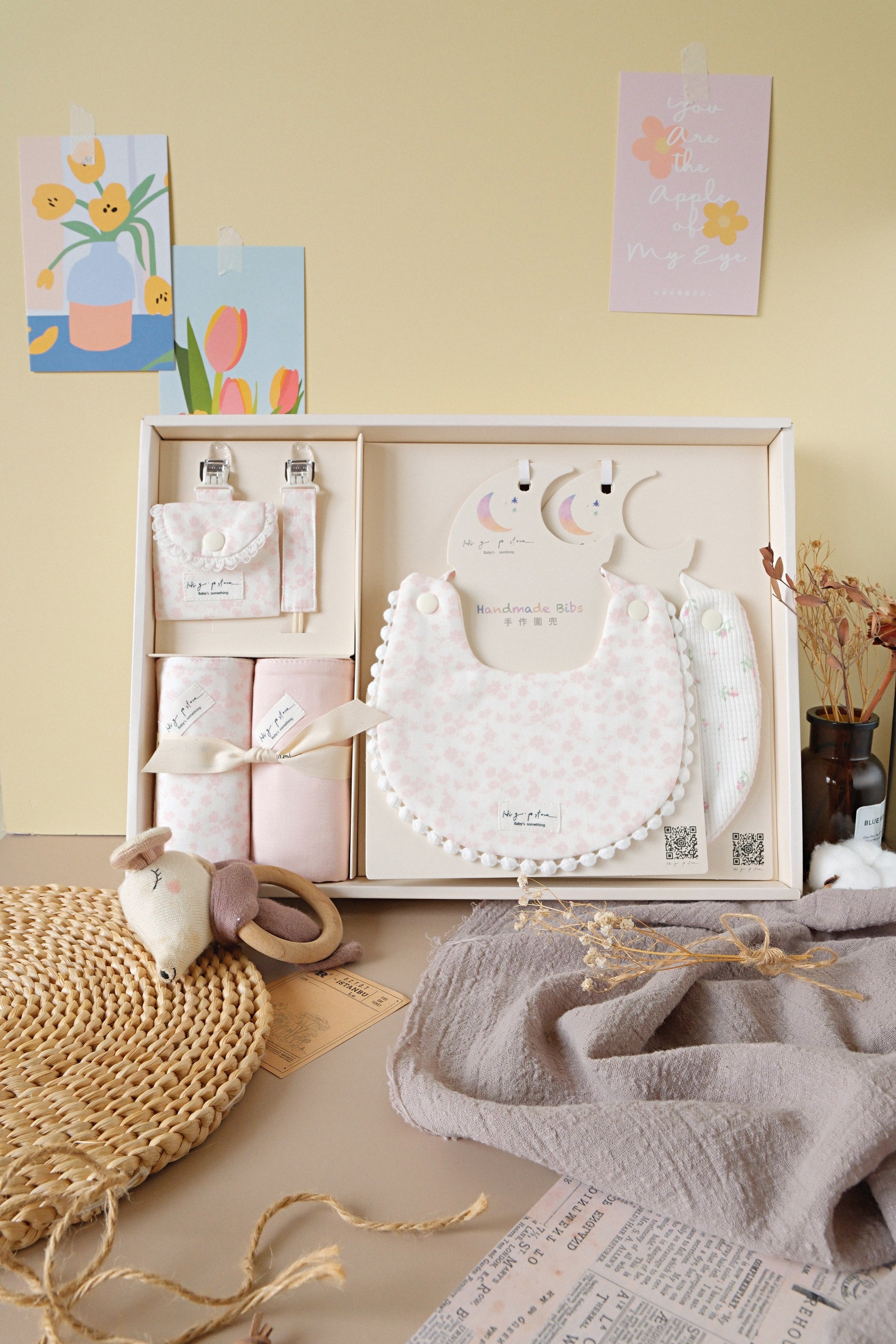 Hi Y.P store-彌月禮盒澎湃組-獨家設計-霧粉霜語