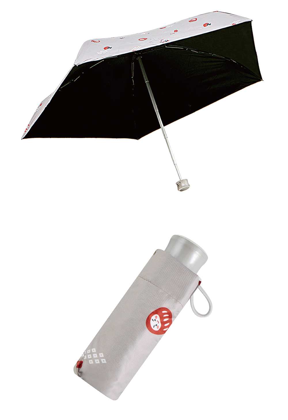 RAINSTORY黑膠降溫手開迷你口袋傘(和風小物)