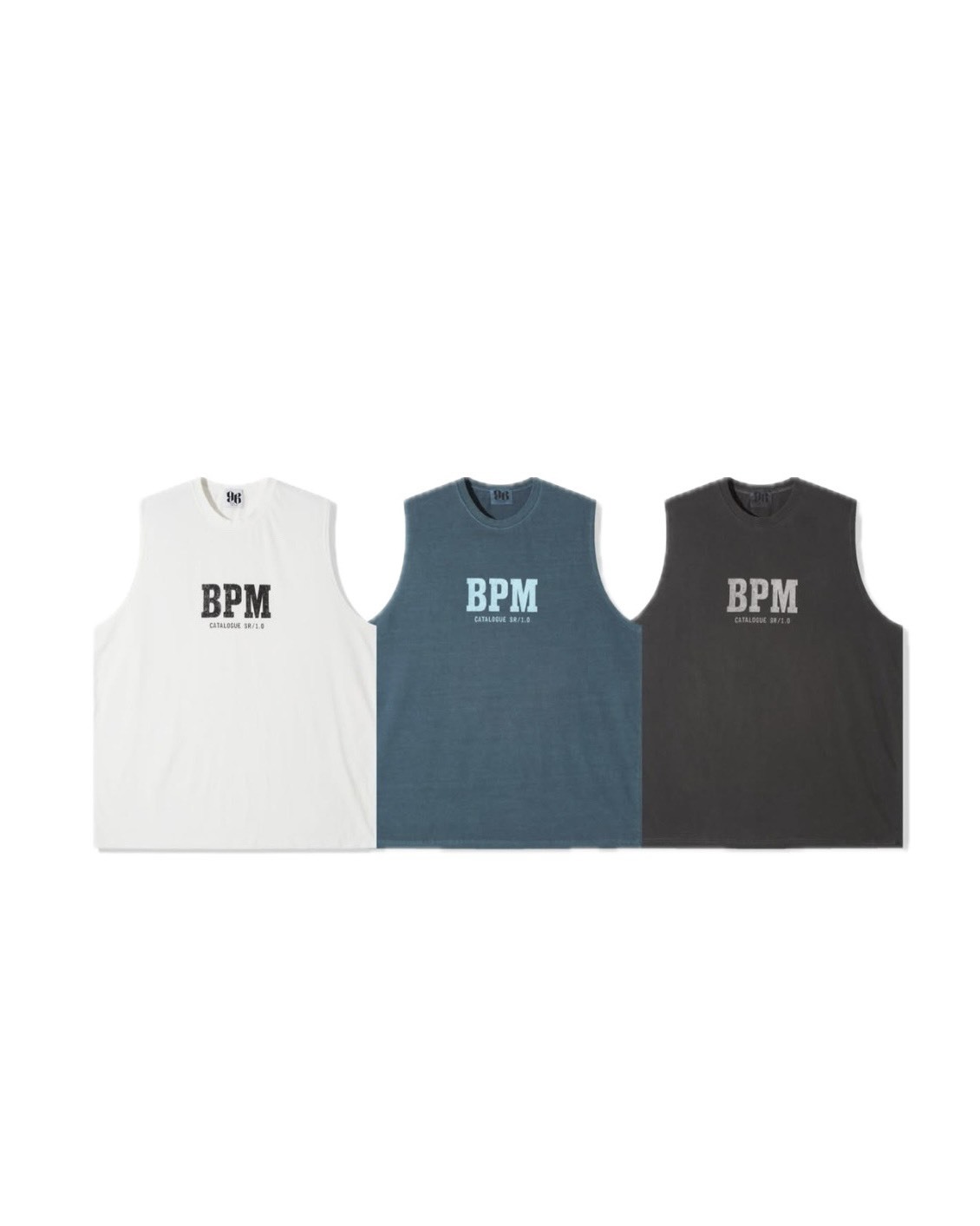 UNISEX Bpm 大字母 水洗色 無袖 #背心