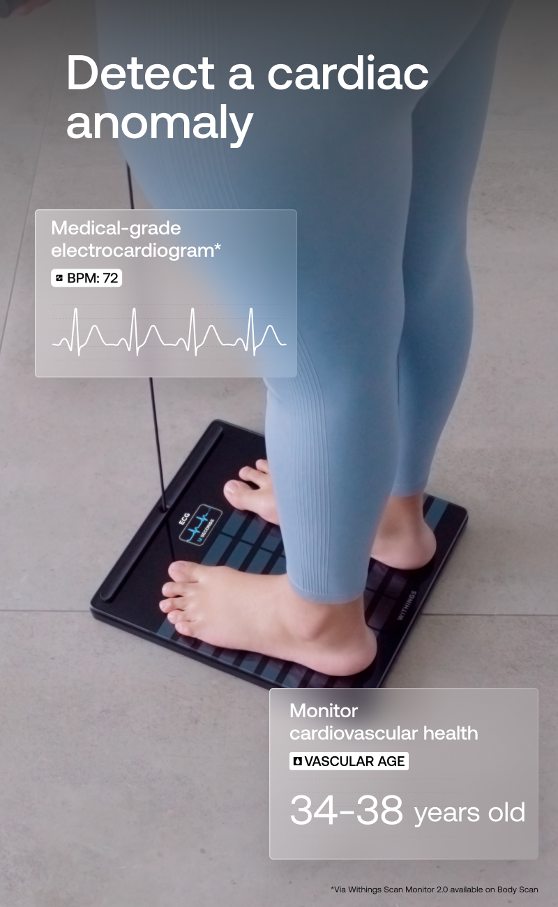 健康管理・計測計 Withings BODY SCAN Withings Body Scan - Connected Health Station Smart Scale