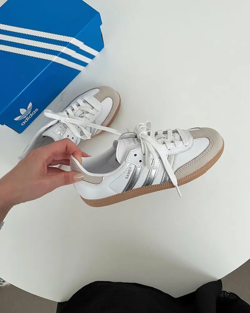ADIDAS SAMBA OG 白銀奶油 米色 白色 焦糖底 JI2725