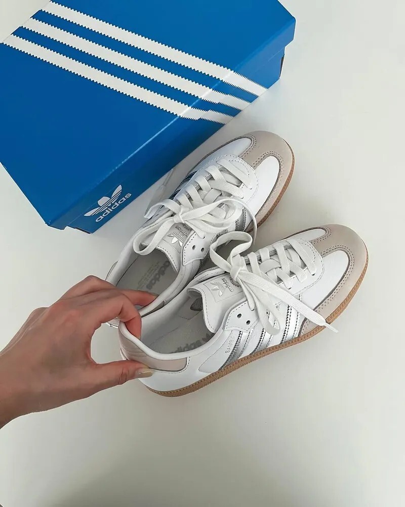 ADIDAS SAMBA OG 白銀奶油 米色 白色 焦糖底 JI2725