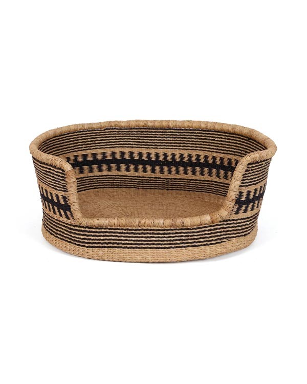 手工編織籃 - Tsuntsu（中）附軟墊