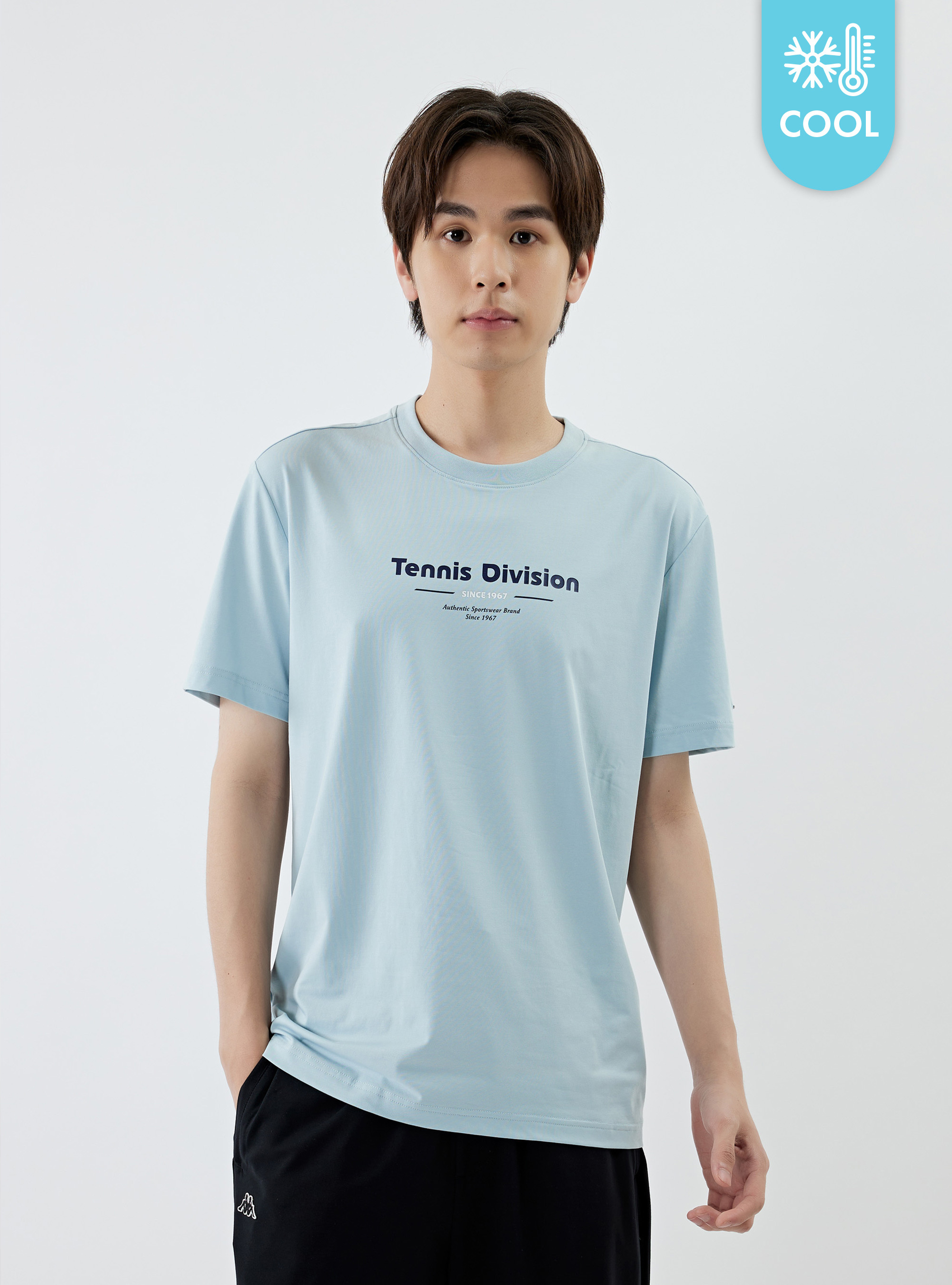 男女適穿 涼感抗菌印花圓領T-Shirt