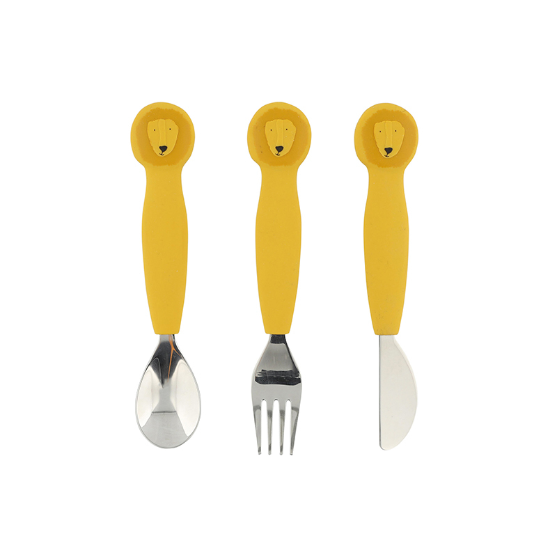 trixie 動物造型刀叉匙3件組-陽光獅子