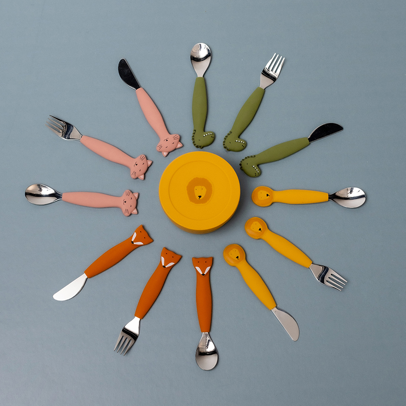 trixie 動物造型刀叉匙3件組-聰明狐狸