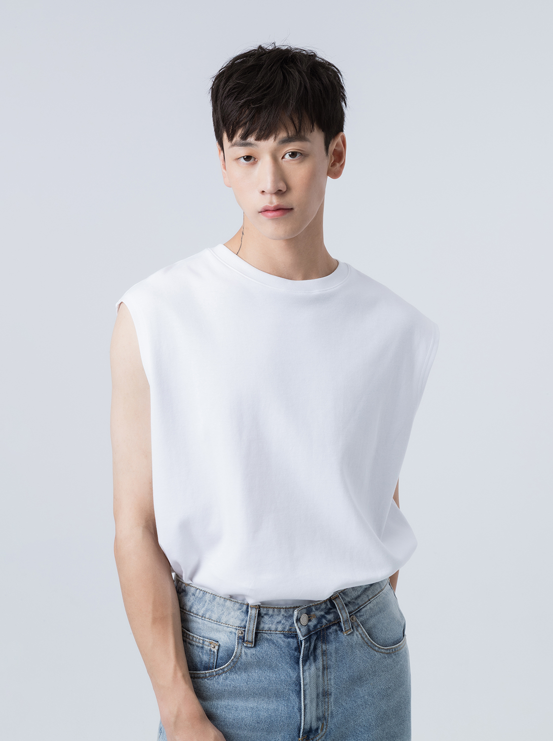 【2件599】MORE COLOR  空氣棉吸濕速乾超寬背心