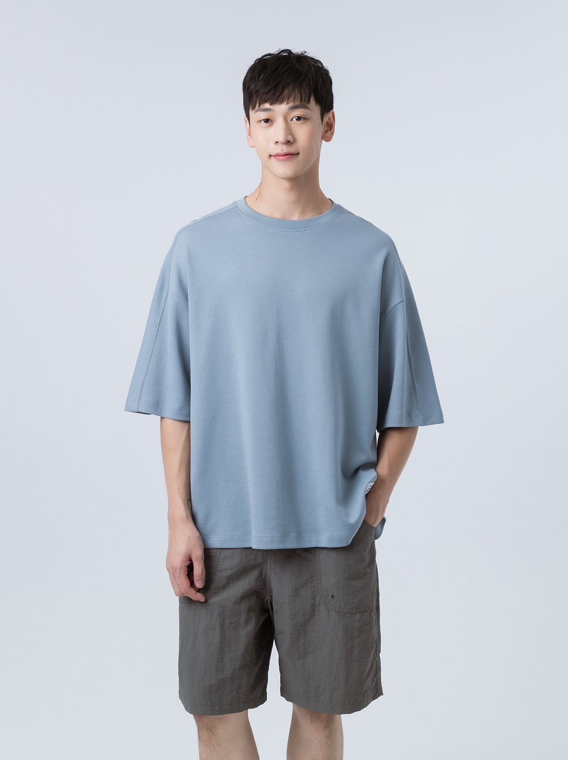 【期間限定】超寬型吸濕速乾剪接短TEE