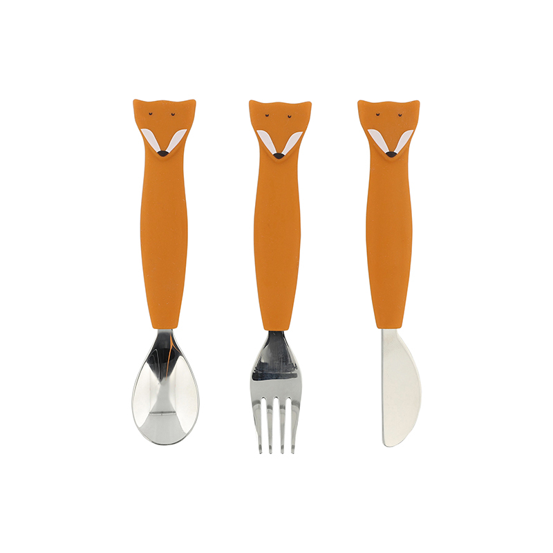 trixie 動物造型刀叉匙3件組-聰明狐狸