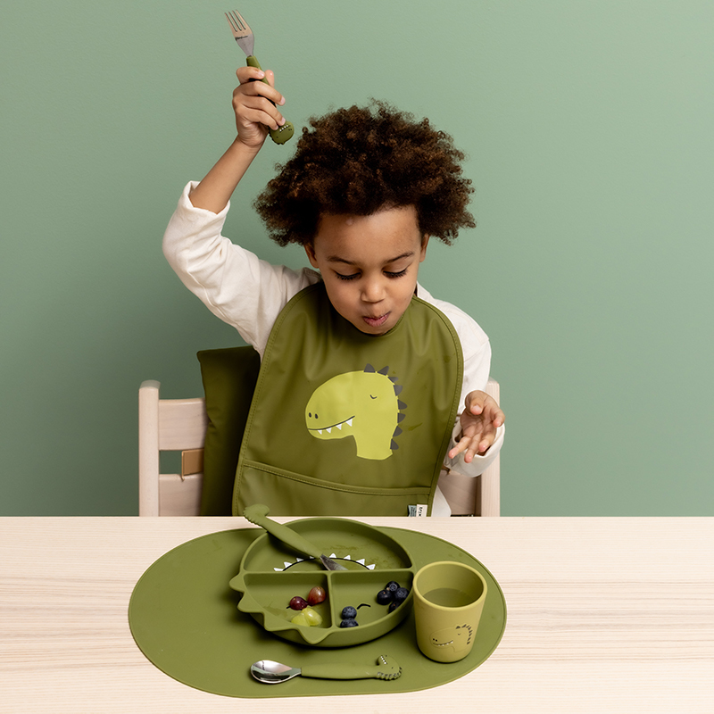 trixie 動物造型刀叉匙3件組-威力恐龍