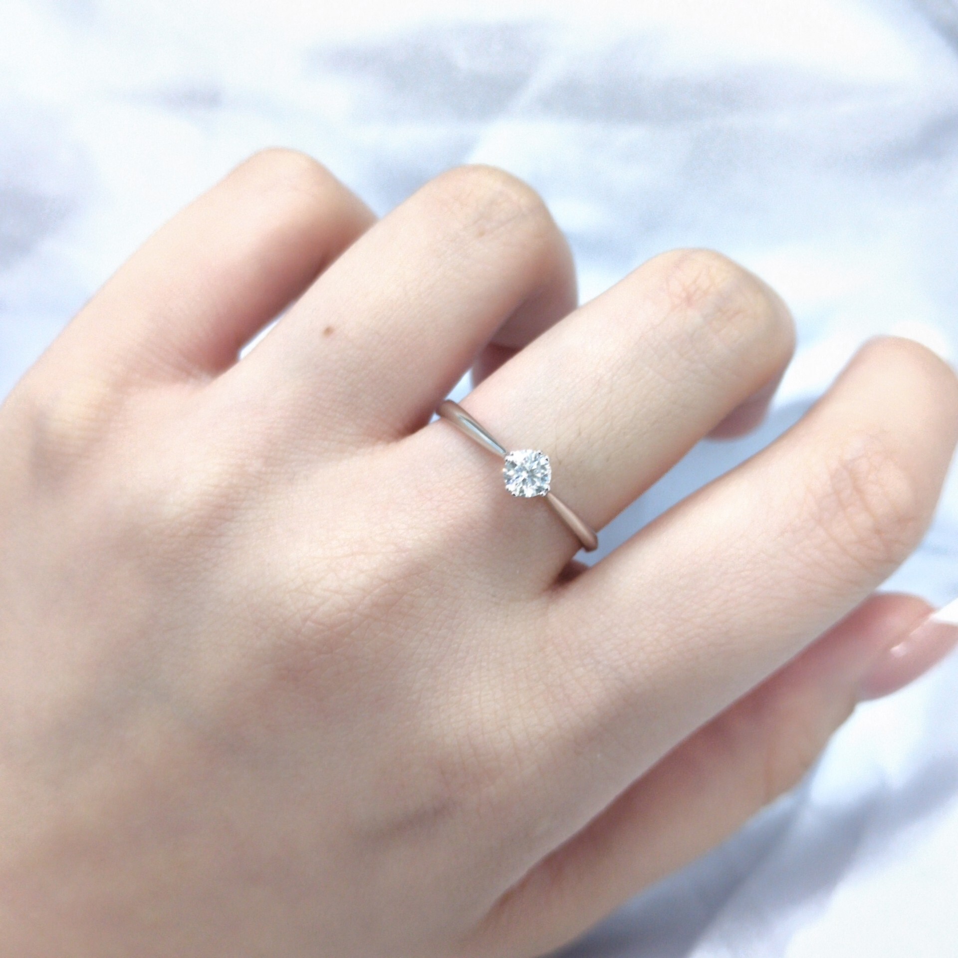 18K White Gold 0.26ct Diamond Ring