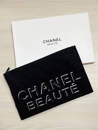 (3460) CHANEL BEAUTY 黑色化妝袋