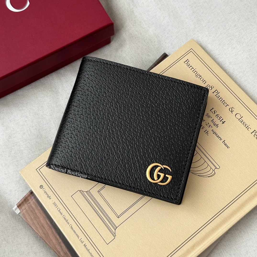 GUCCI GG MARMONT LEATHER BI-FOLD WALLET 金標 零錢袋男夾