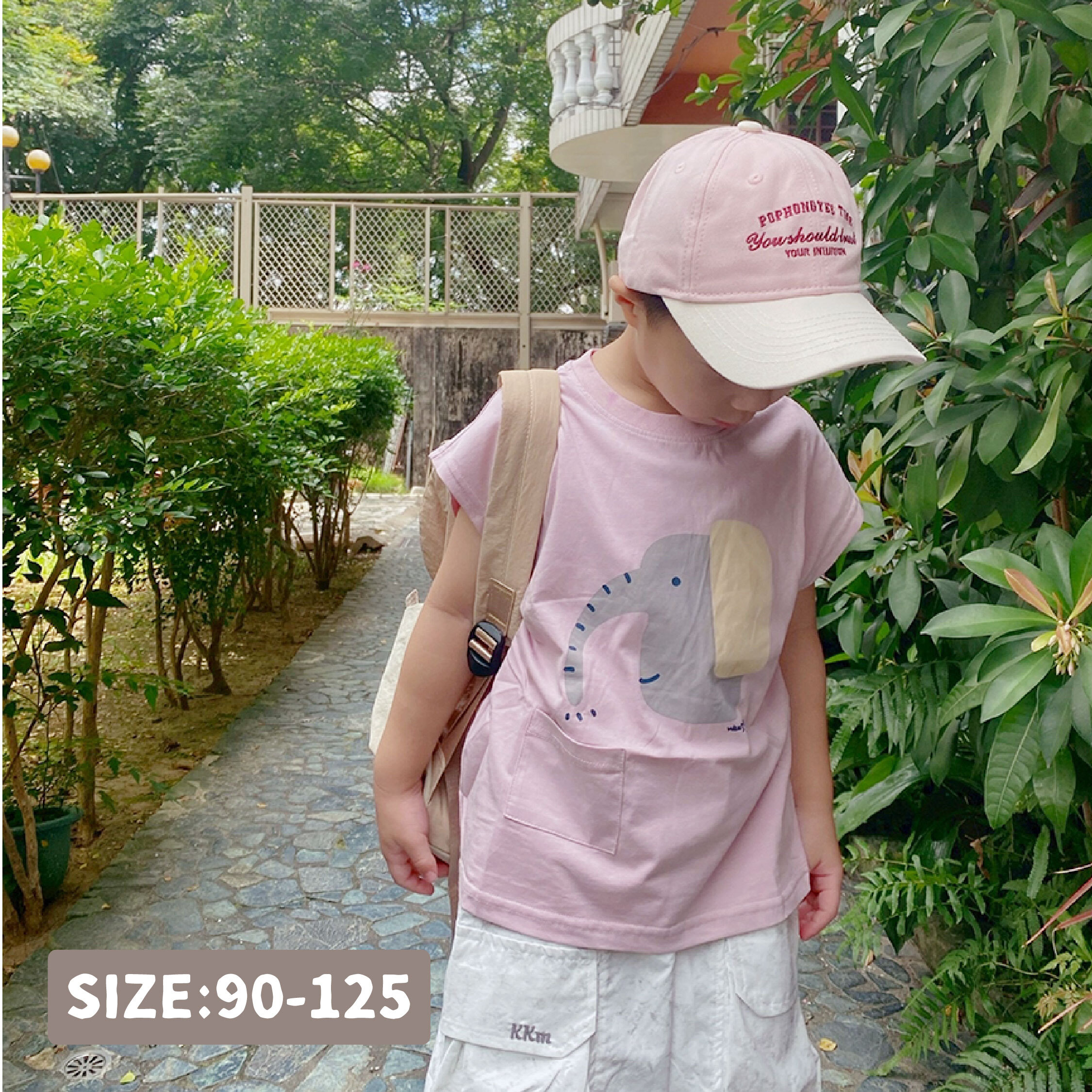 藝術大耳象舒適無袖上衣/背心＊二色 (H50673)