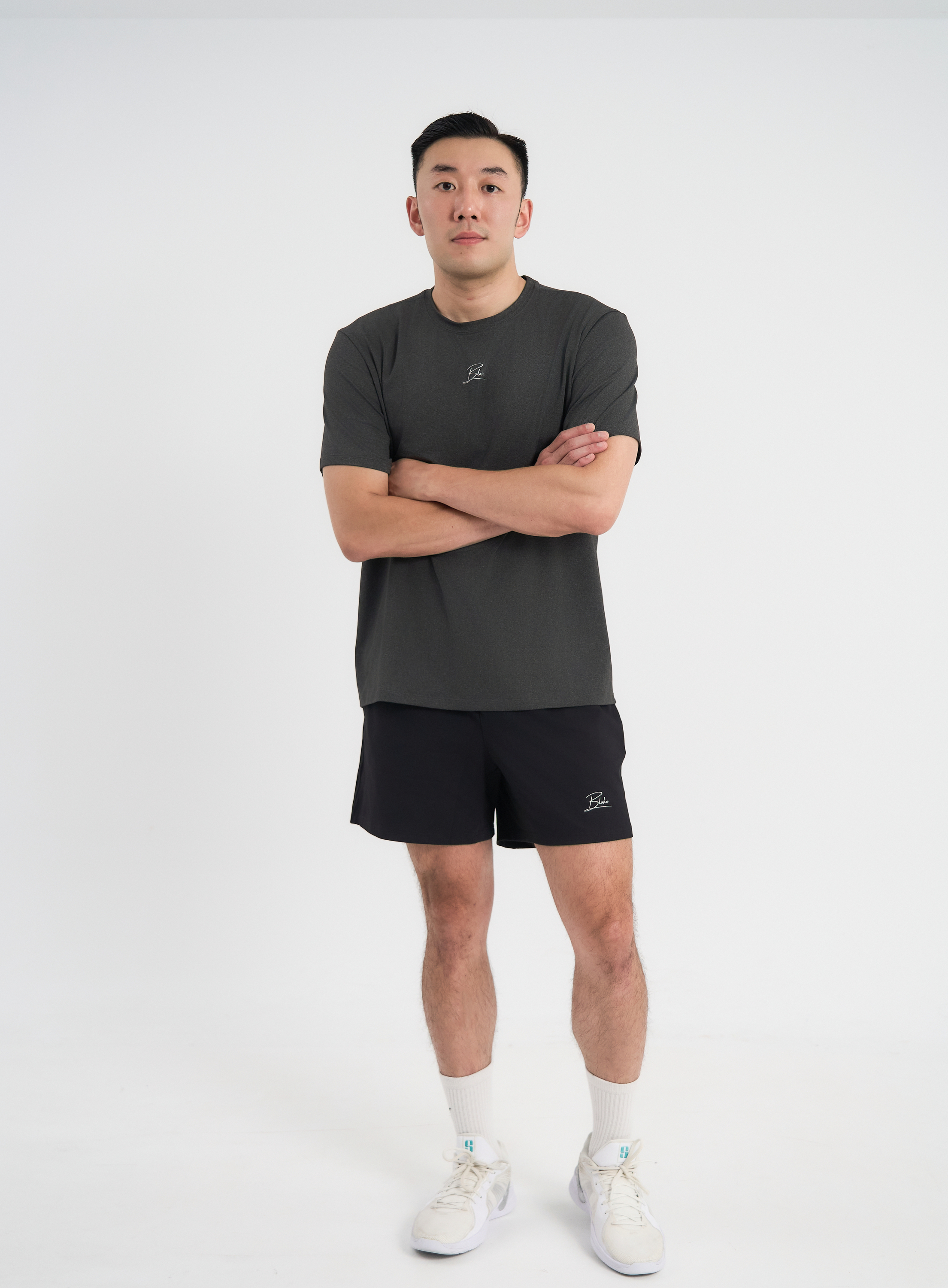 極彈耐磨機能棉褲+排汗速乾短T套裝