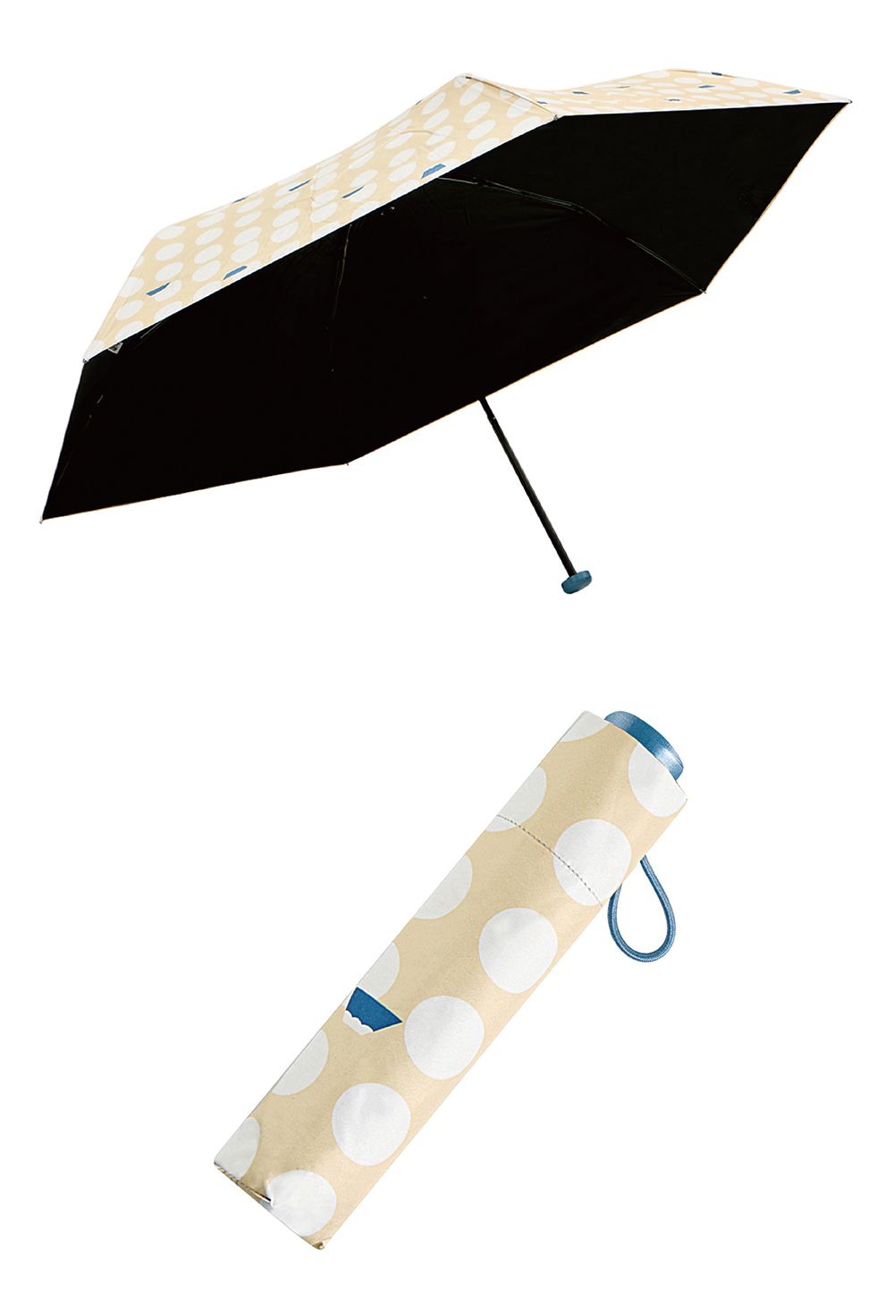 RAINSTORY黑膠降溫手開輕細口紅傘(富士山)