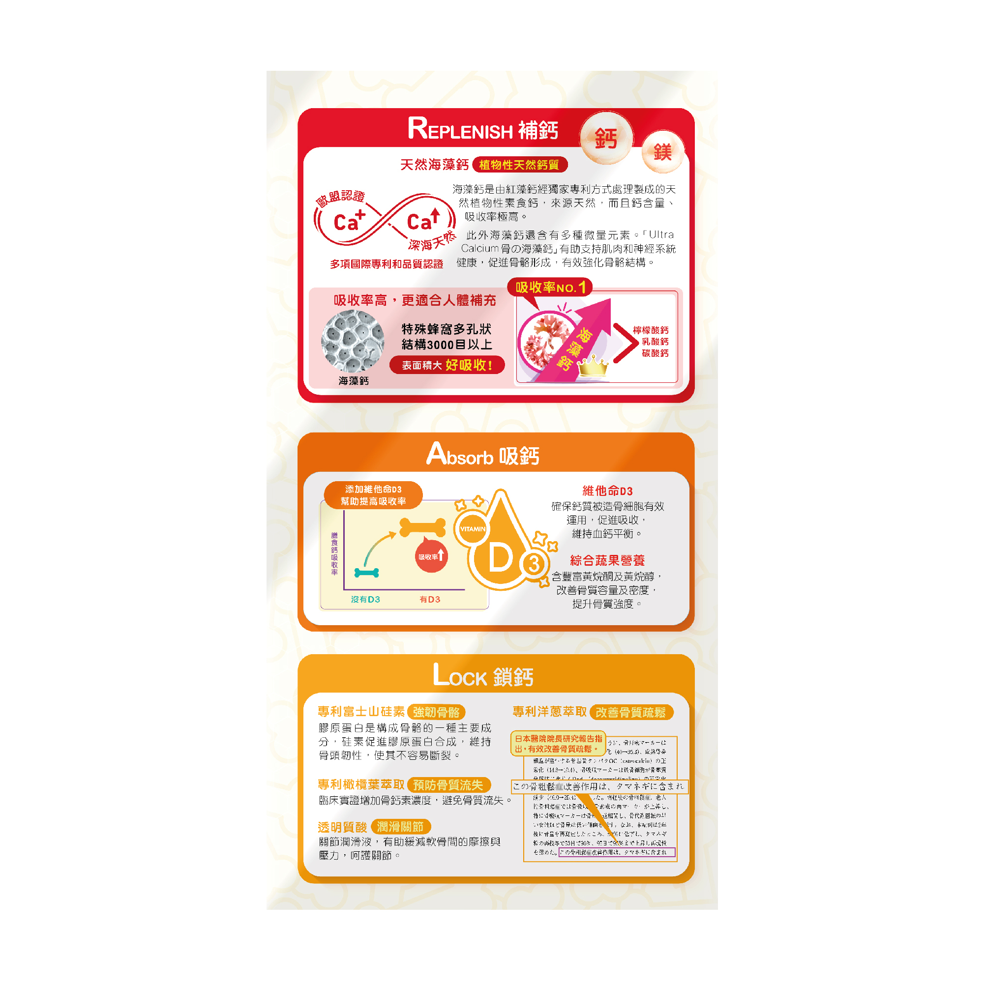 Wholelove Plus愛完全 骨の海藻鈣 60粒