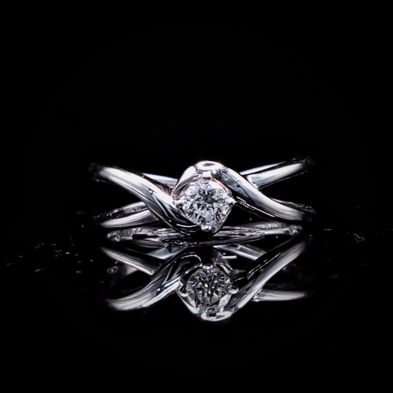 18K White Gold 0.16ct Diamond Ring