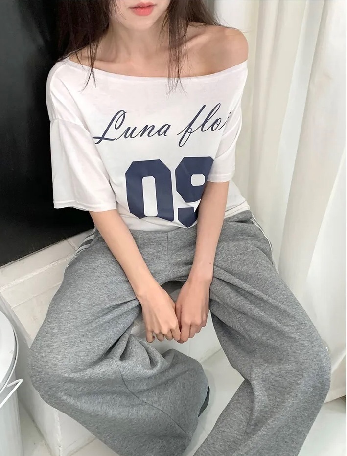 【優惠預訂】韓國LUNA FLORA 09 跌膊TEE（3色）