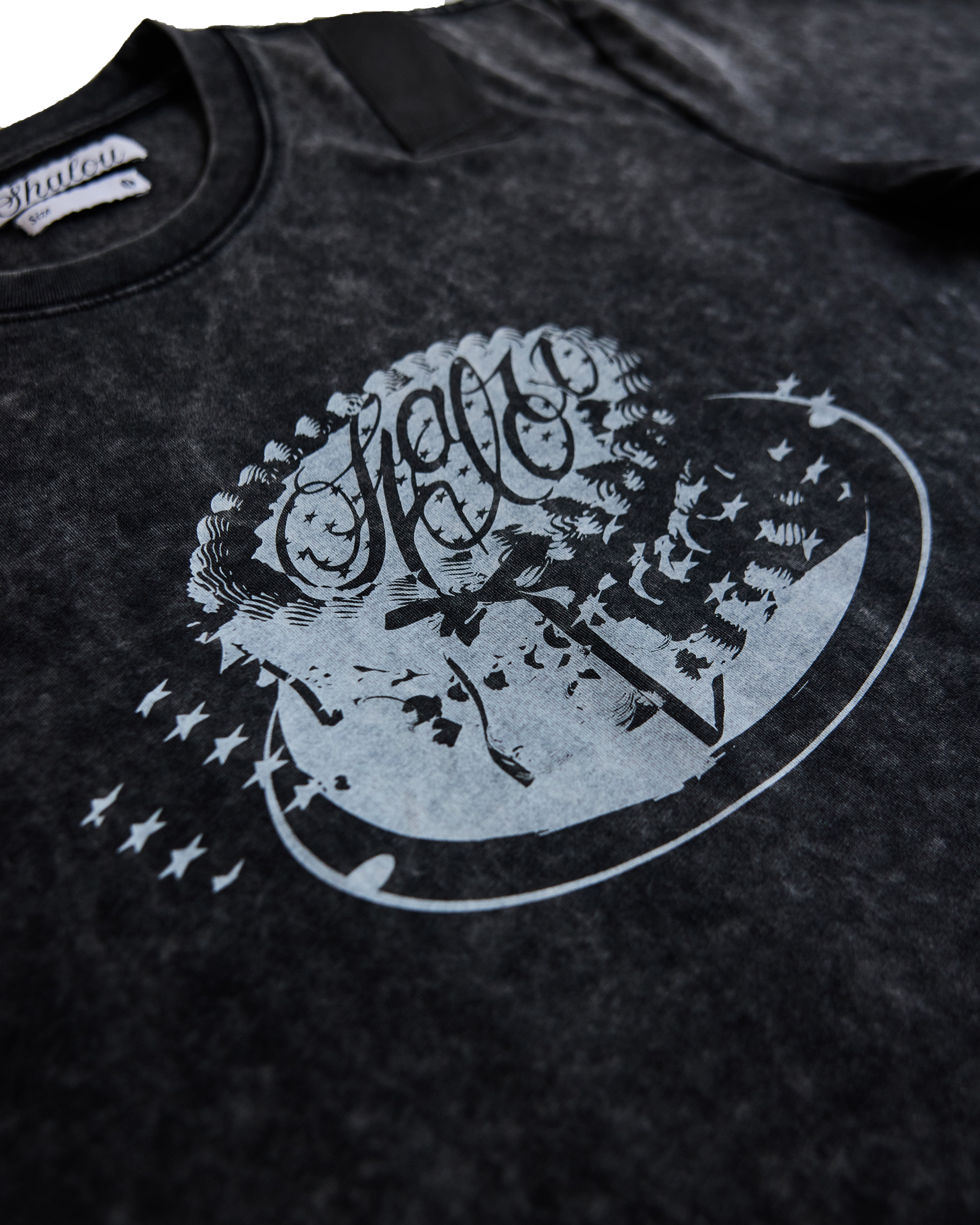 SHALOU CREAM CAKE WASHED TAPE TEE