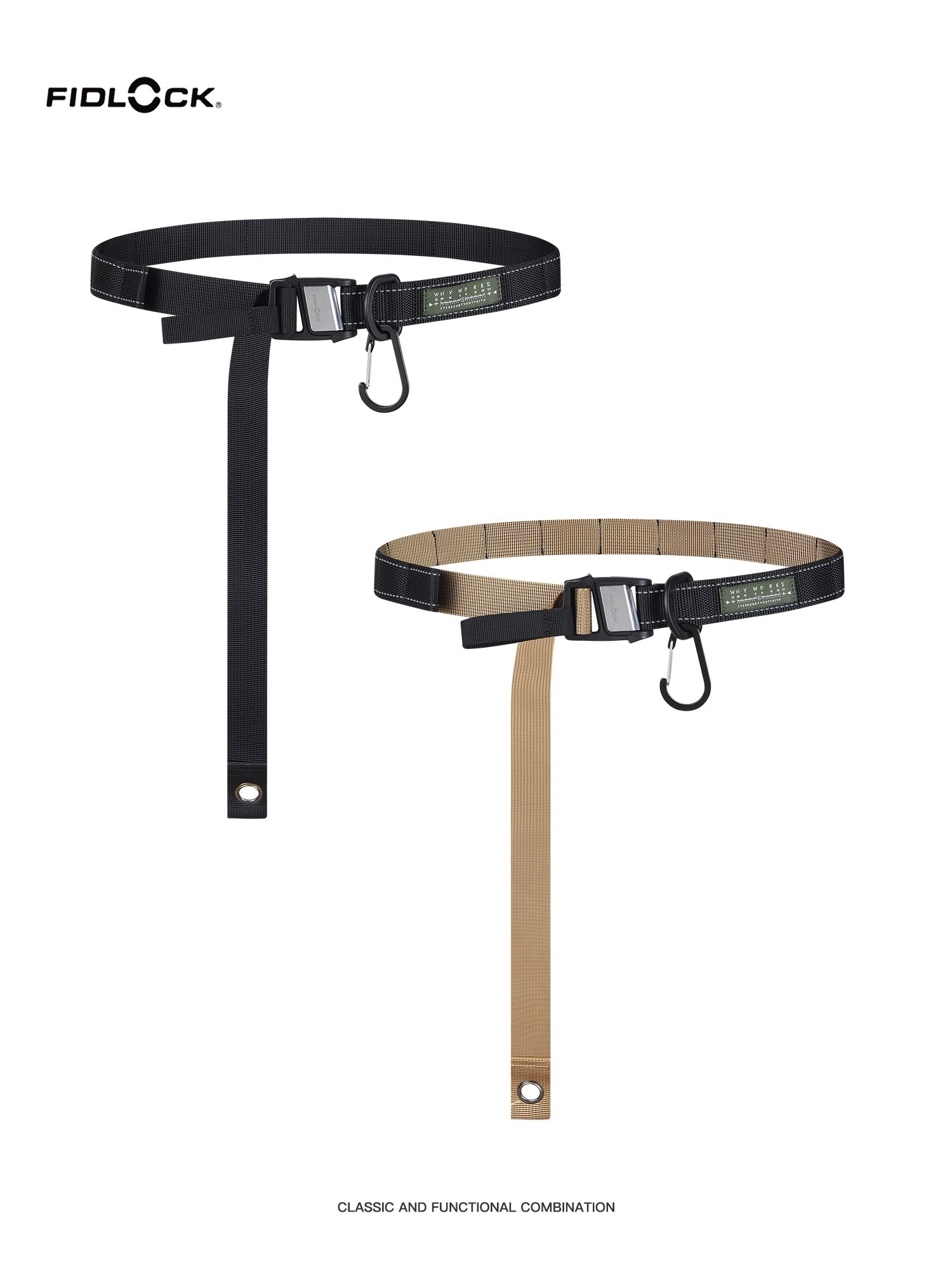 WHYWORKS 25SS 機能腰帶MOLLY戶外組合褲帶磁吸扣高密度雙層掛帶