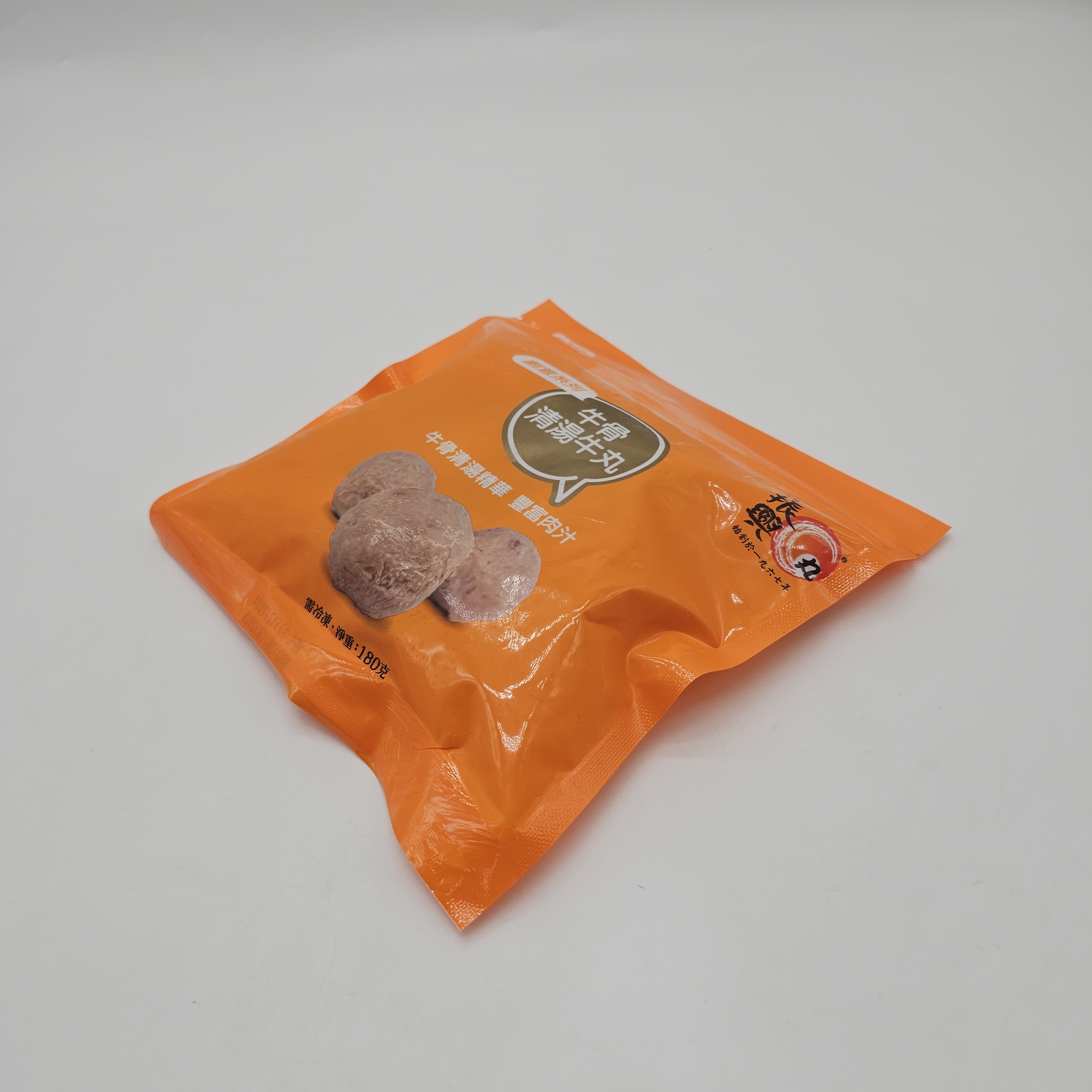 大埔振興肉丸 - (橙袋清湯) 牛骨清湯牛丸 180G  (急凍-18°C) 牛骨湯 牛肉丸