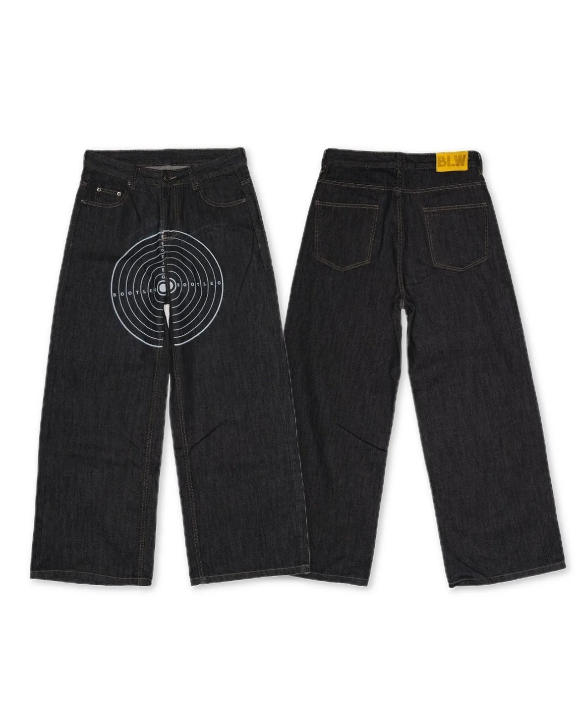 Bootlegway｜BULLSEYE Denim Jeans 標靶單寧牛仔褲 (Black)