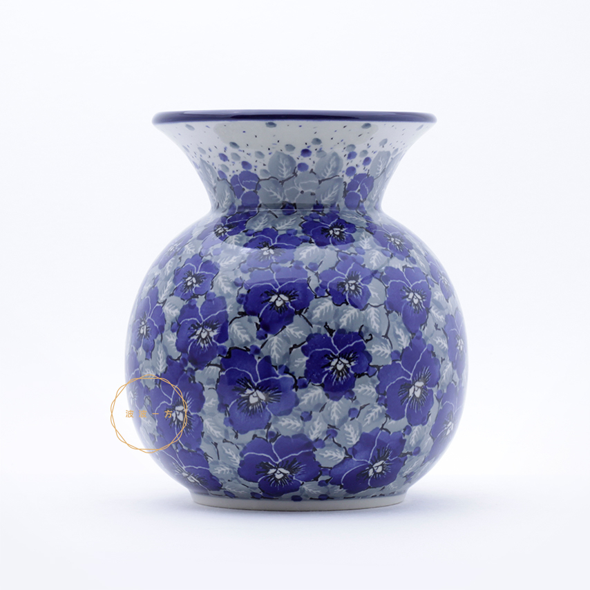 花瓶-高17cm-思慕的藍