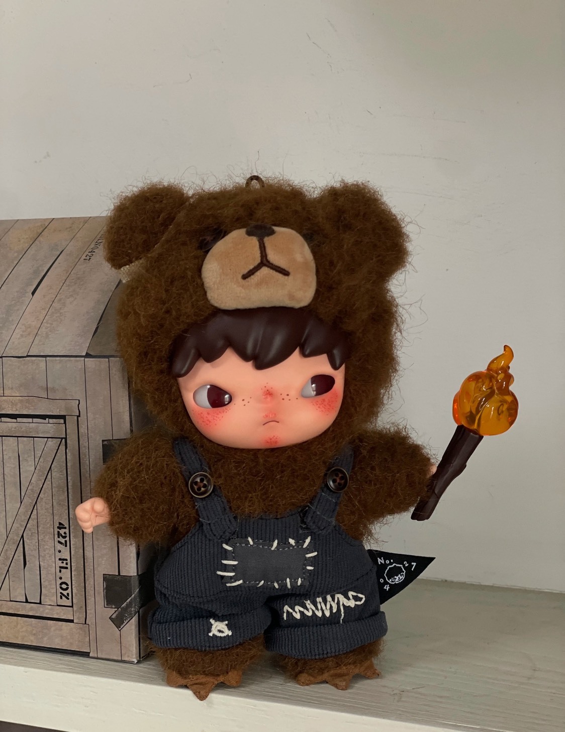 POP MART 泡泡瑪特 小野 Hirono Living Wild 為喜樂而戰 搪膠 毛絨公仔