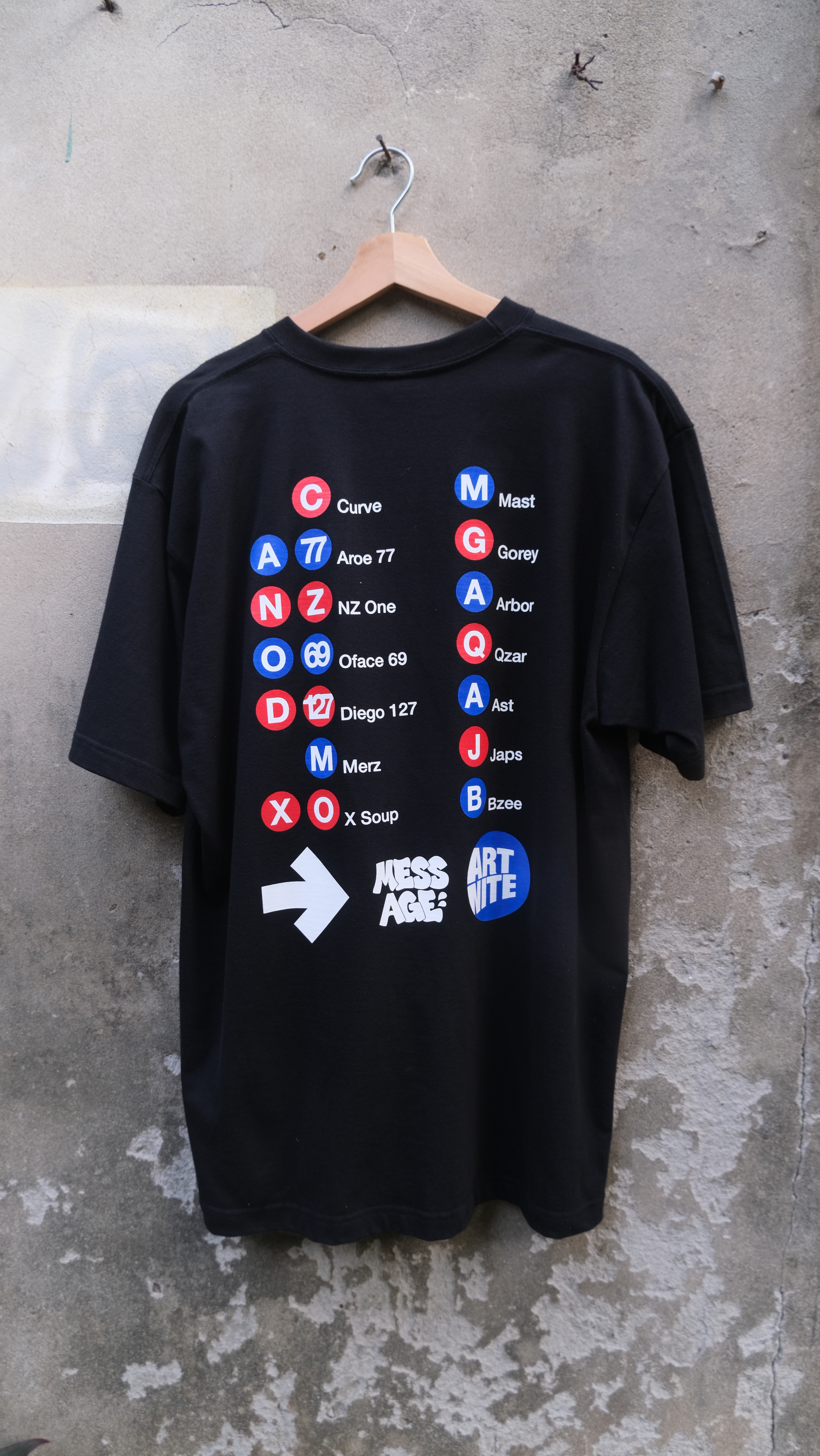 Art Nite @ Mess-age x OIT Black Tee