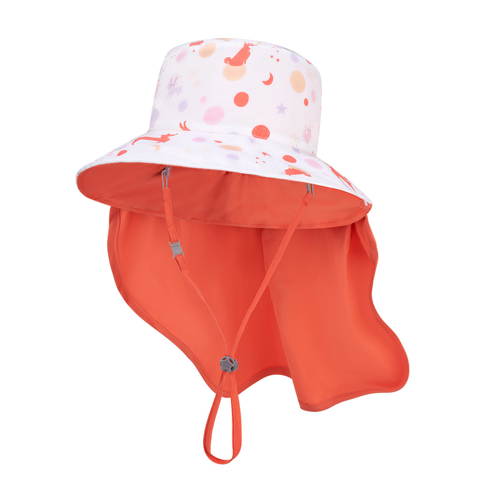 台灣 Brille Briile《海馬系列》兒童防曬帽 (可收放型)-星球跳跳