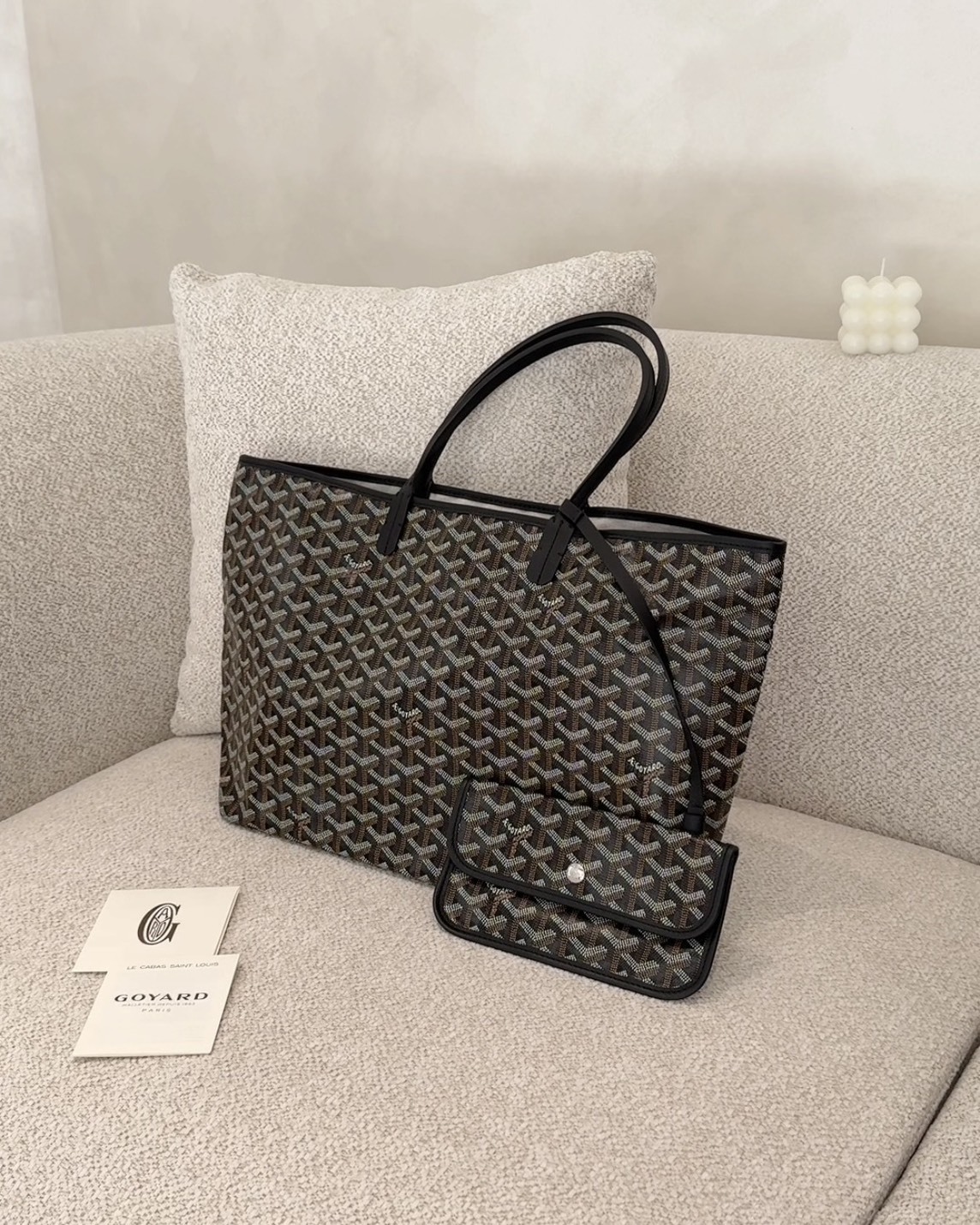 GOYARD｜SAINT LOUIS 小號托特包 PM 黑色