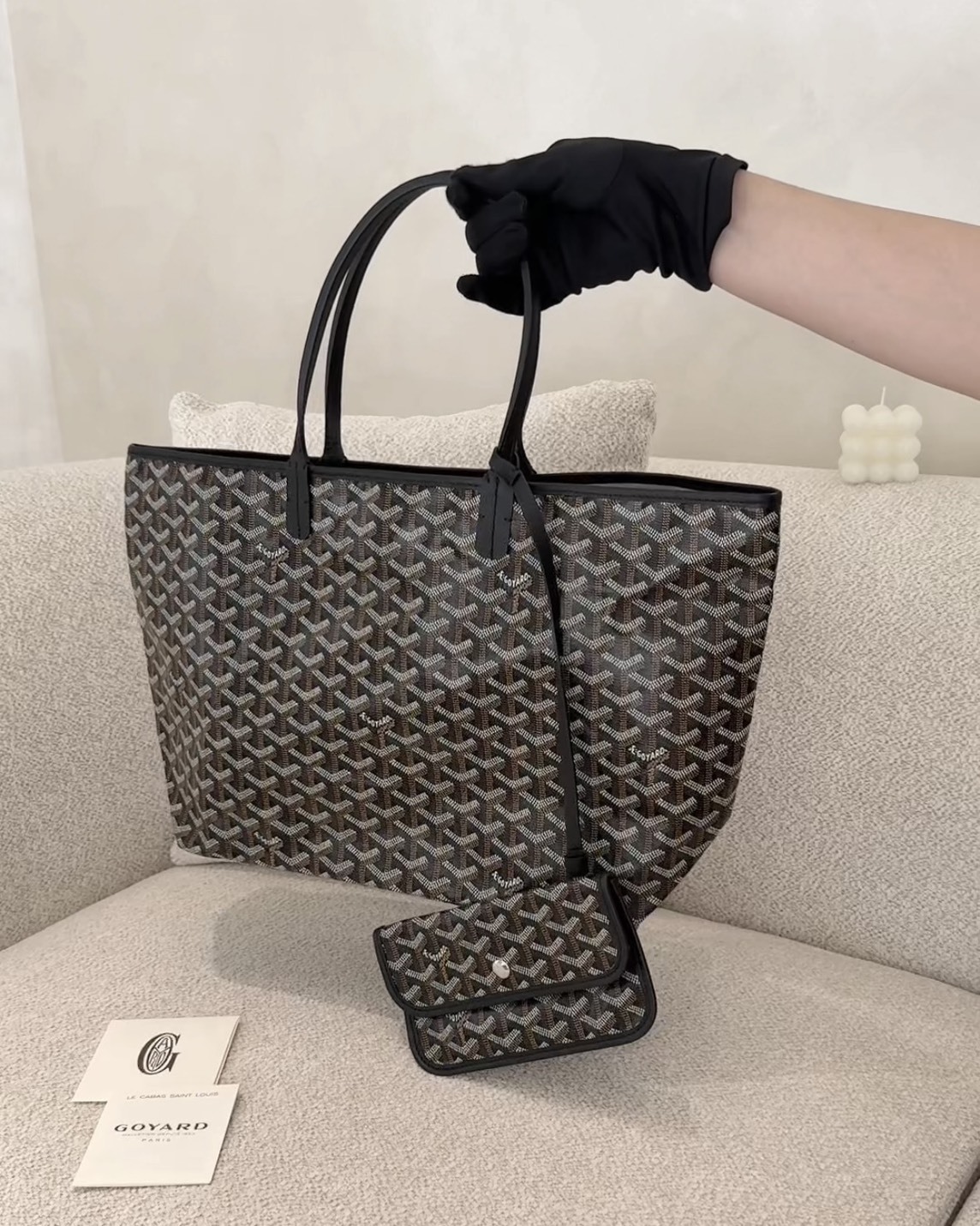 GOYARD｜SAINT LOUIS 小號托特包 PM 黑色