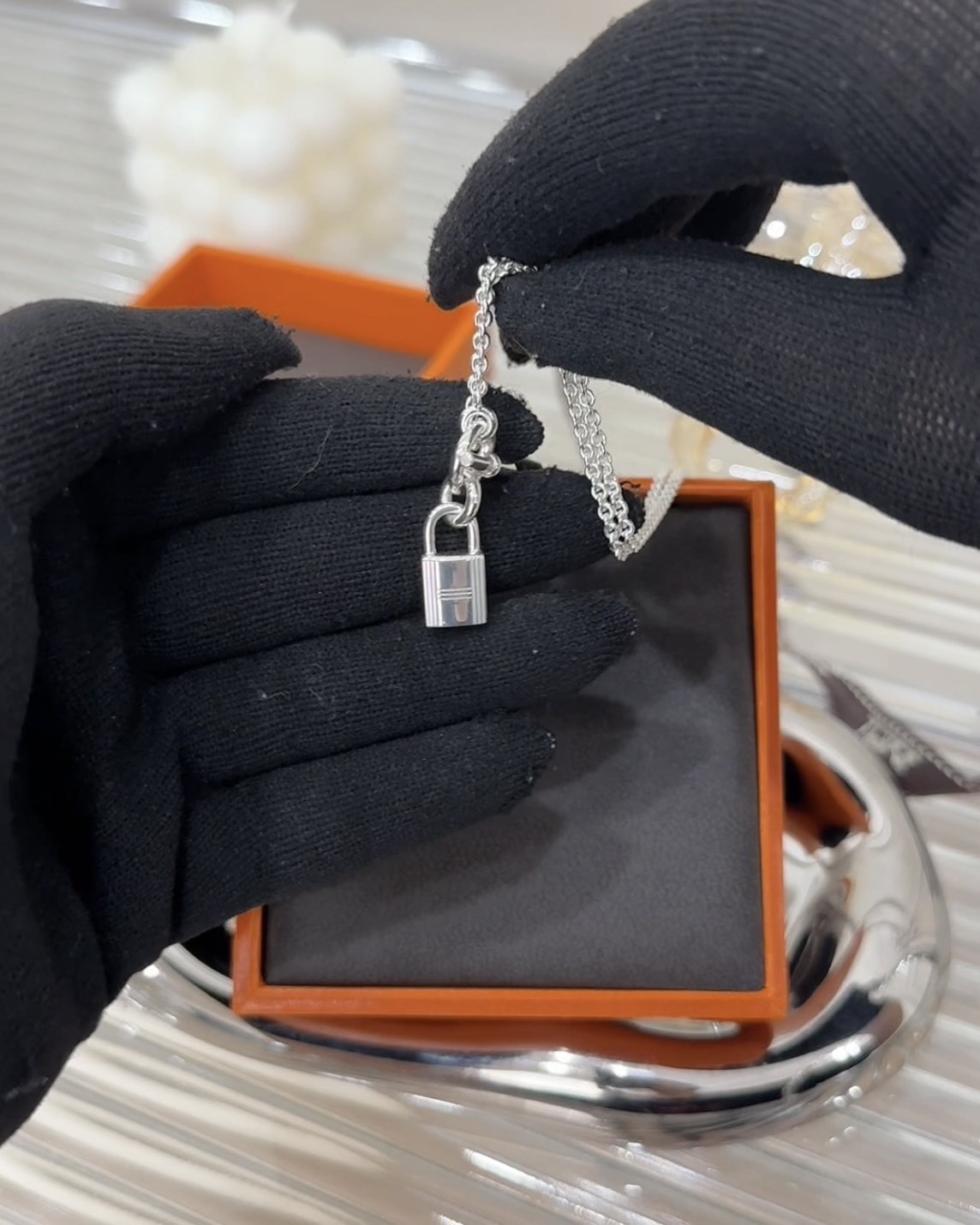 HERMES｜純銀鎖頭項鍊