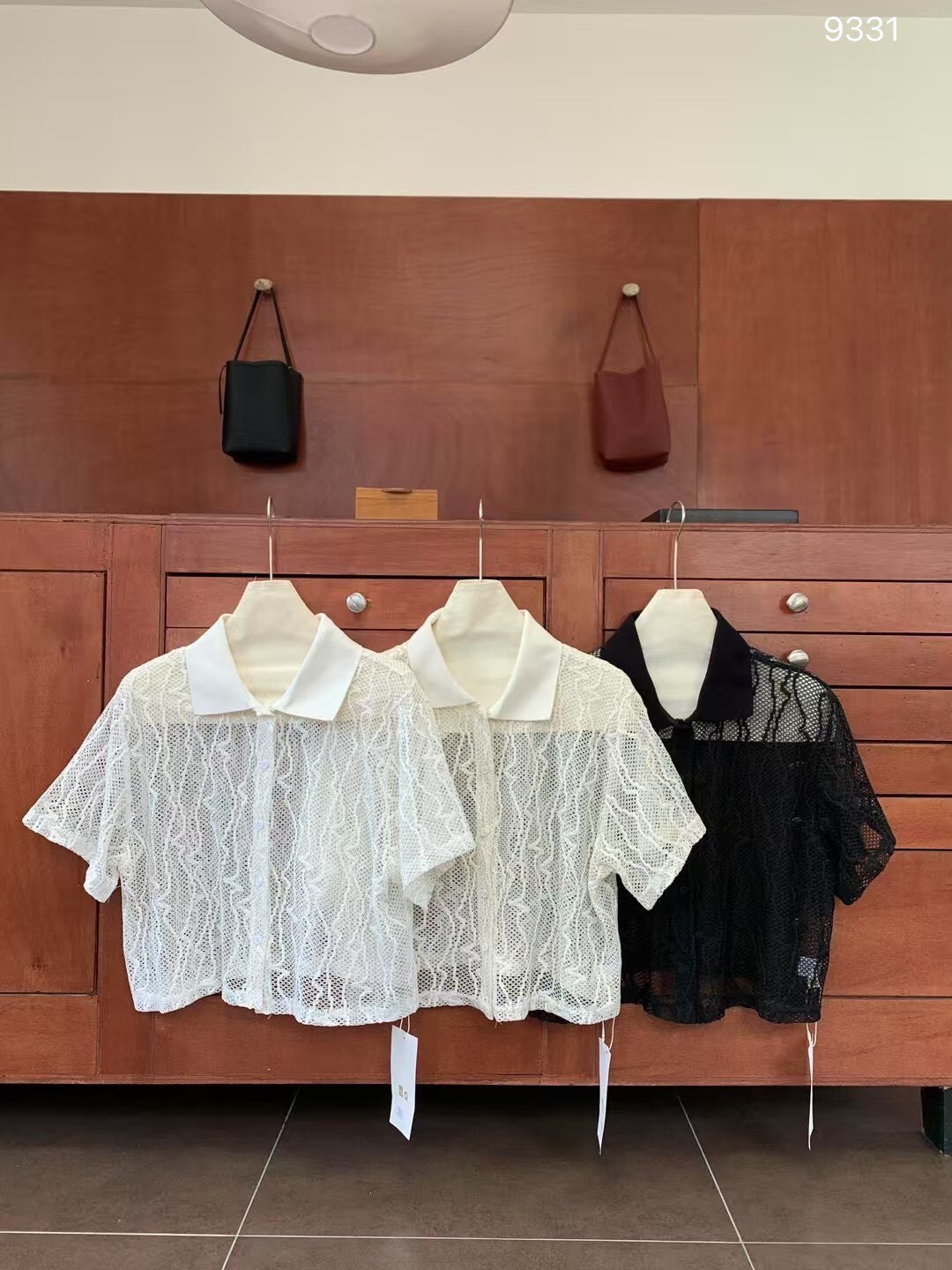 波浪紋短袖襯衫 9331