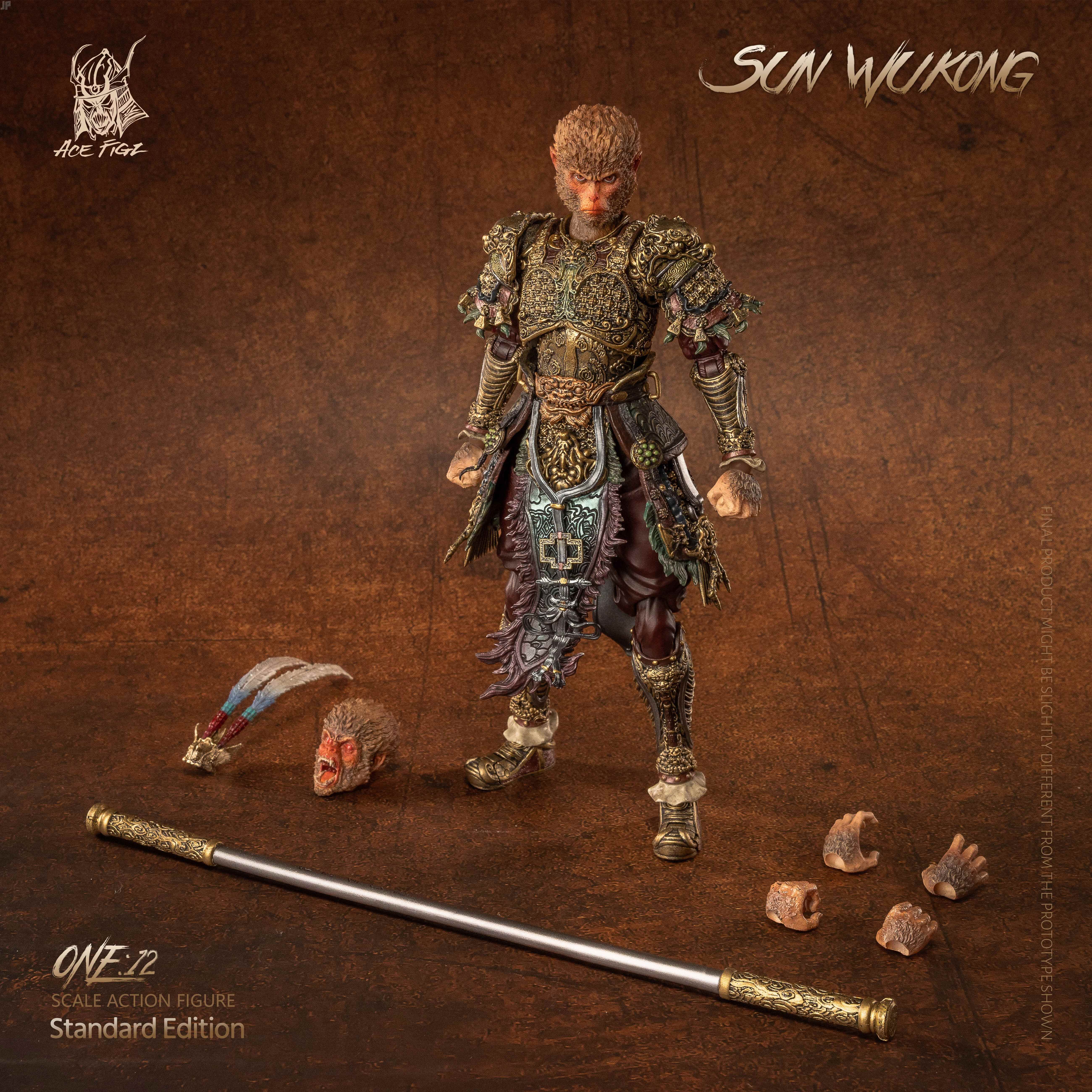 (Pre-Order) AceFigz -Sun Wukong "The Monkey King" (Standard Edition) 1/12 Action Figure (AF10mths-A)