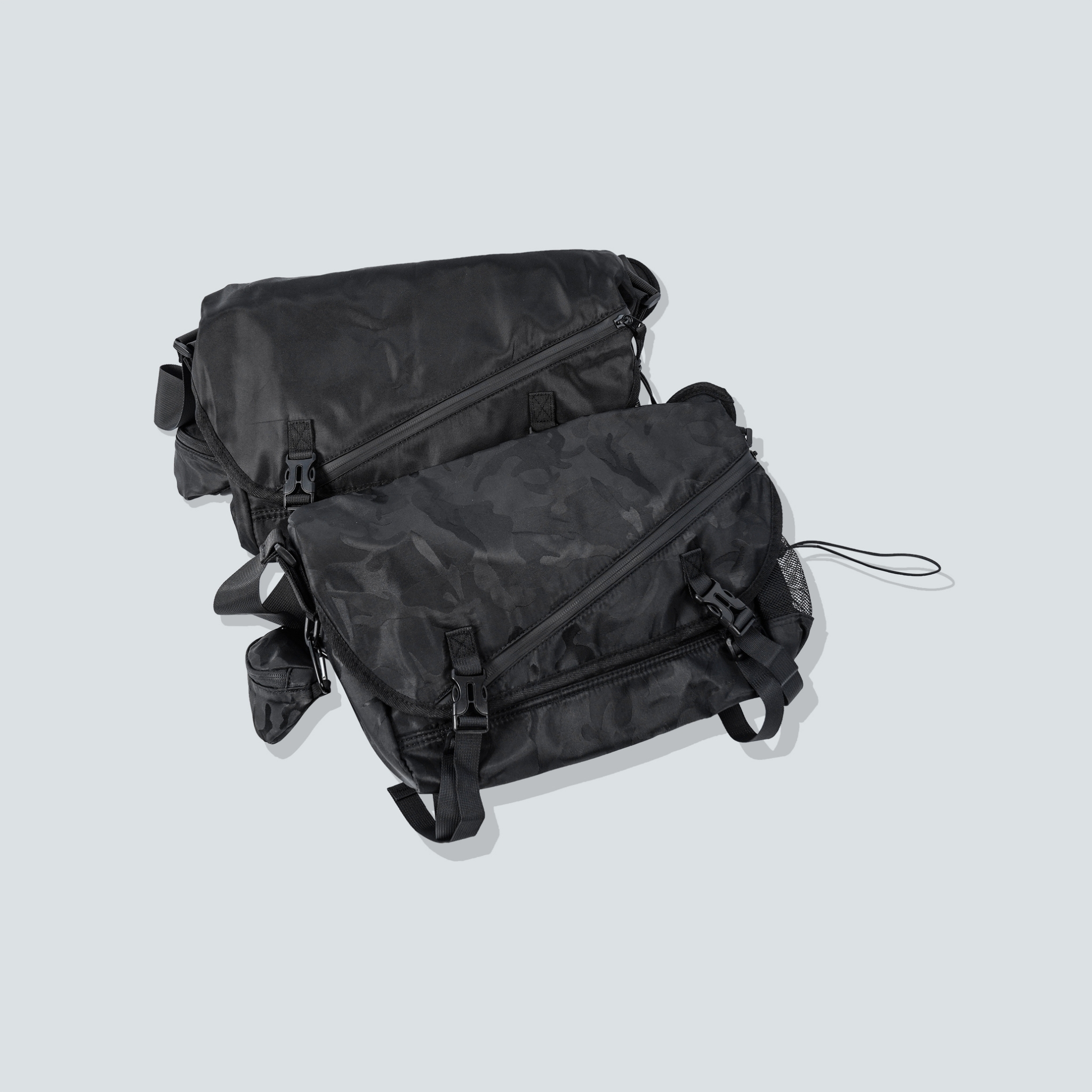 多口袋拉鍊斜背包 624