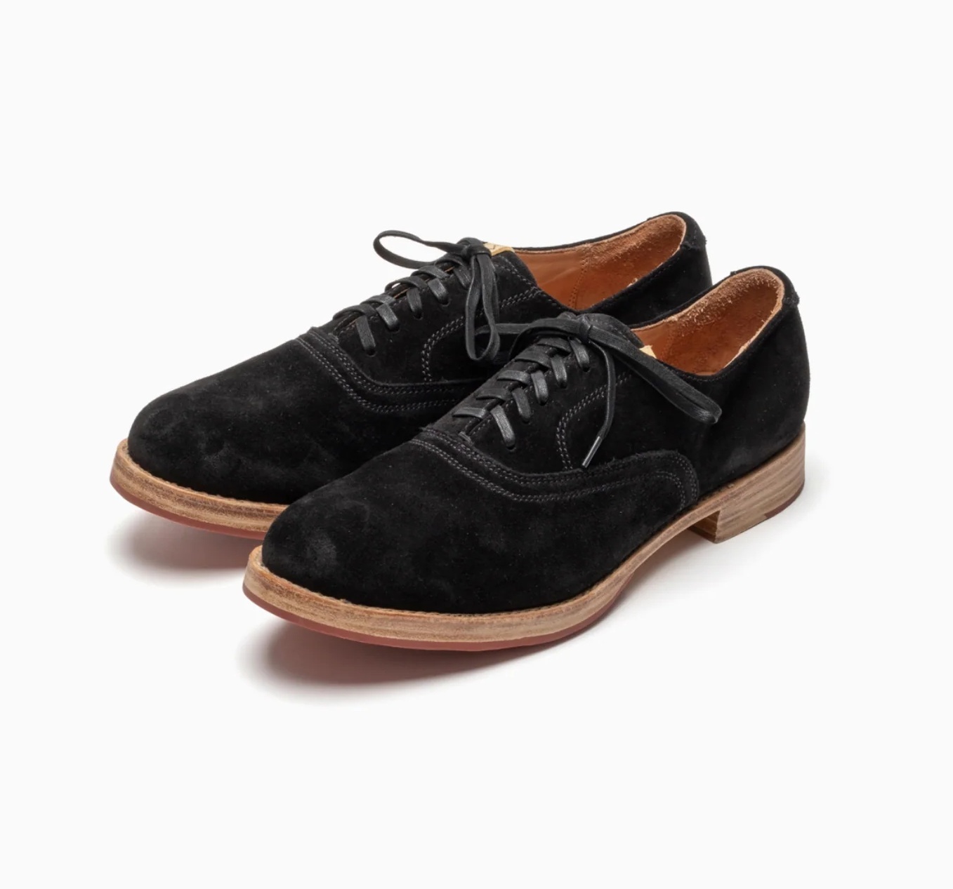RE-STOCK: VISVIM CALLOWAY-FOLK *UK COW LEATHER SUEDE - BLACK PRE ORDER ITEM (預訂中)