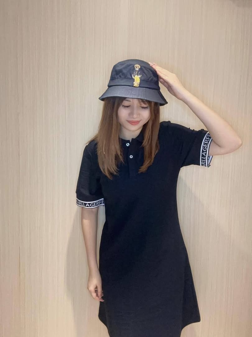 Karl 老佛爺 黑色Polo 連身裙 女款