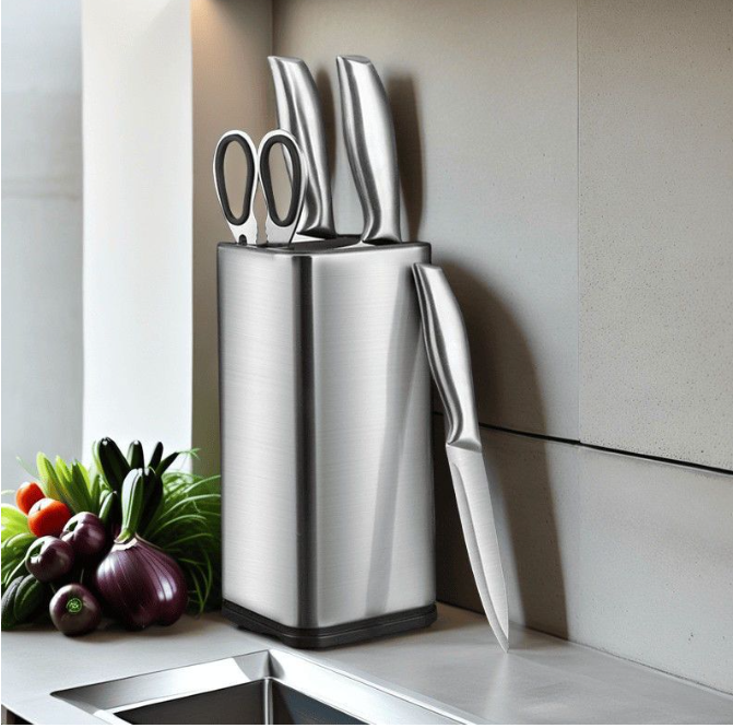 日常不锈钢方形刀架收纳神器