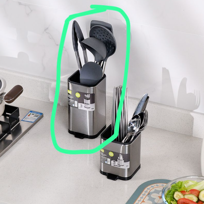 日常不锈钢汤勺沥水收纳盒