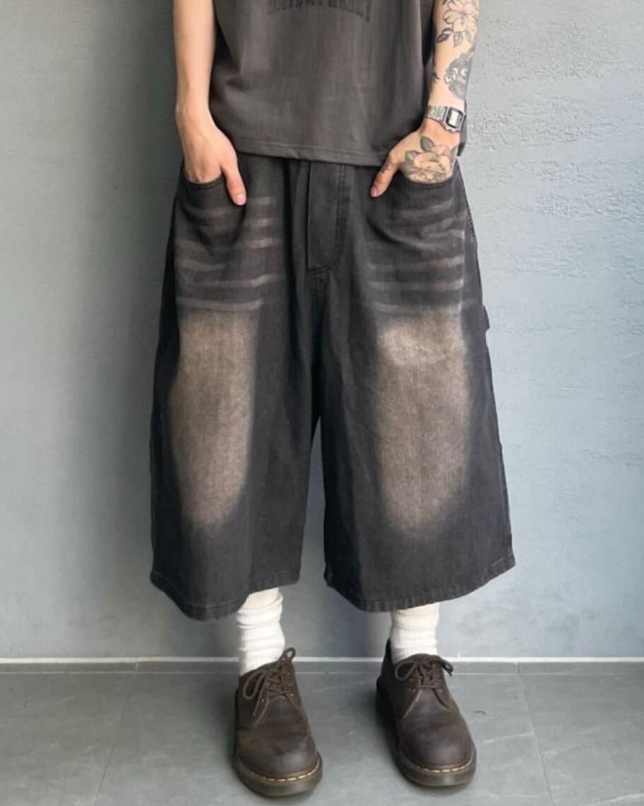 洗水牛仔短褲 MEMENTO-044P