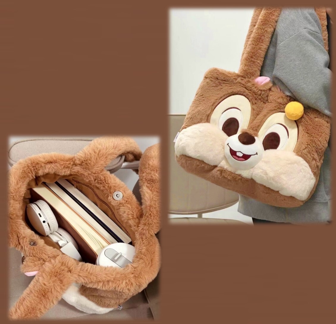 迪士尼鋼牙與大鼻| 毛绒手挽袋  | 單肩包