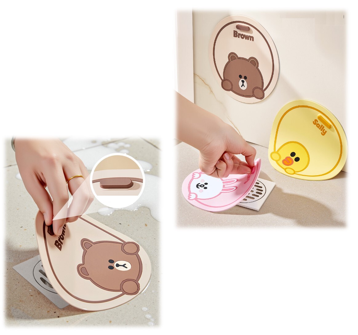 LINE FRIENDS |浴室防臭矽膠墊