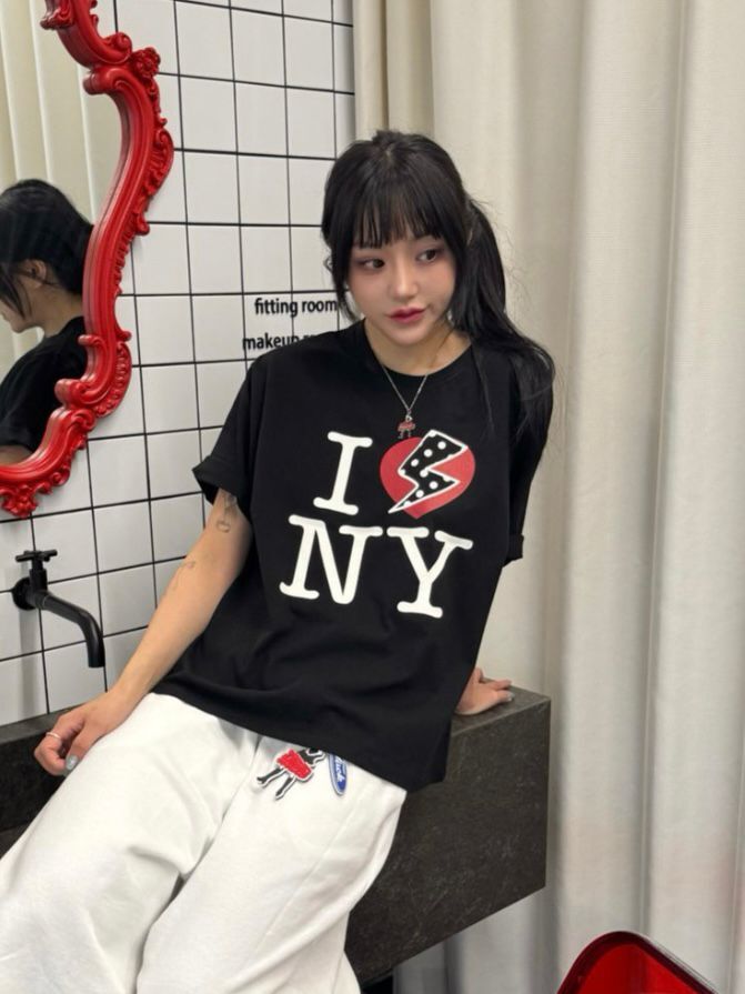 英文字圖案短袖Tee Seeot-064T