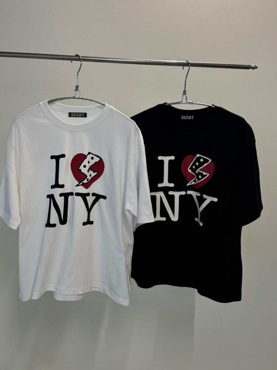 英文字圖案短袖Tee Seeot-064T