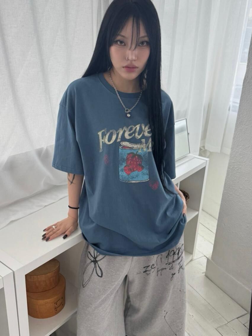 英文字圖案短袖Tee Seeot-066T