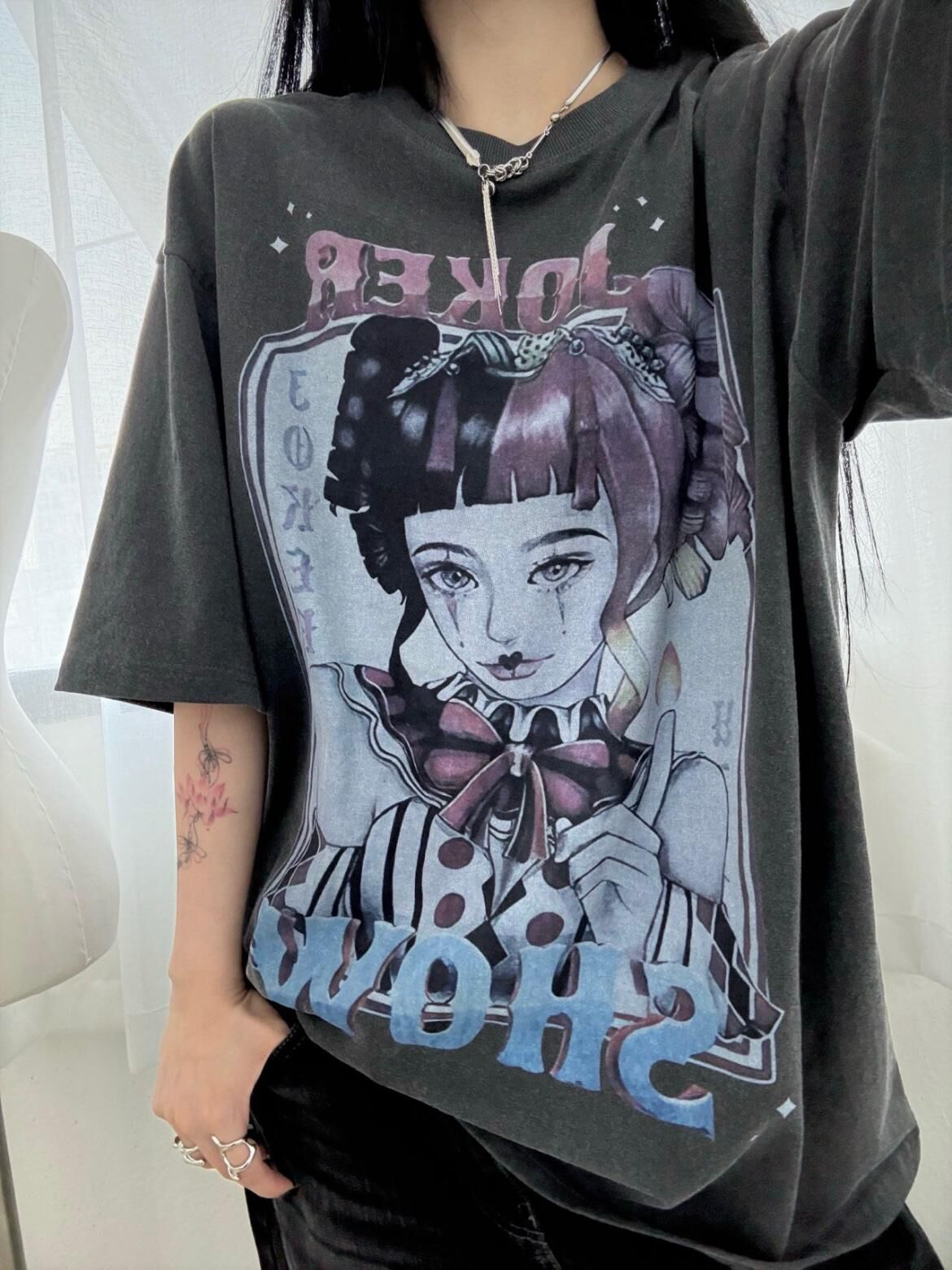 英文字圖案短袖Tee Seeot-068T