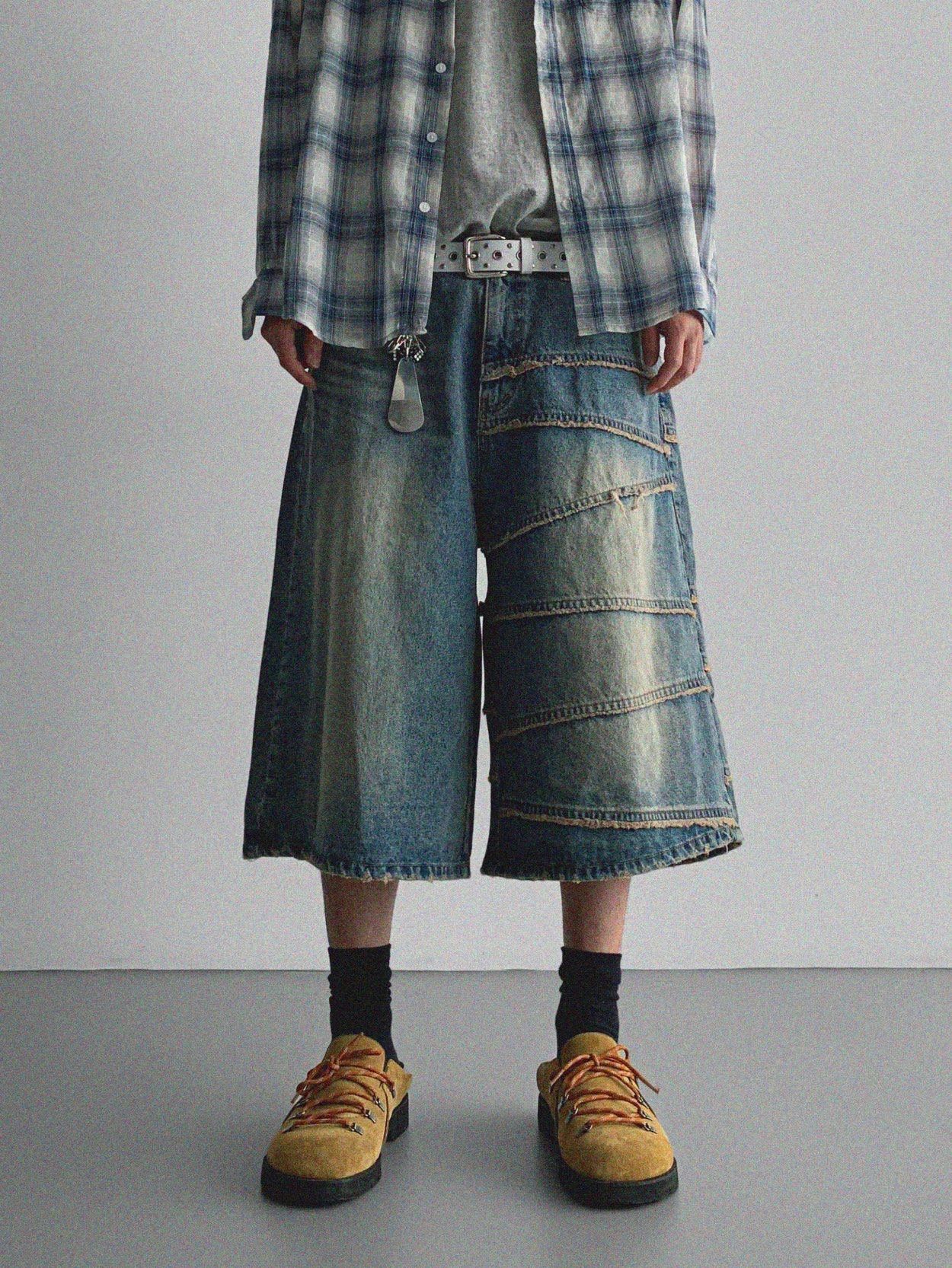 洗水牛仔短褲 UNUSED-095P